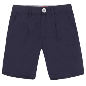 BERMUDA LINO AZUL MARINO